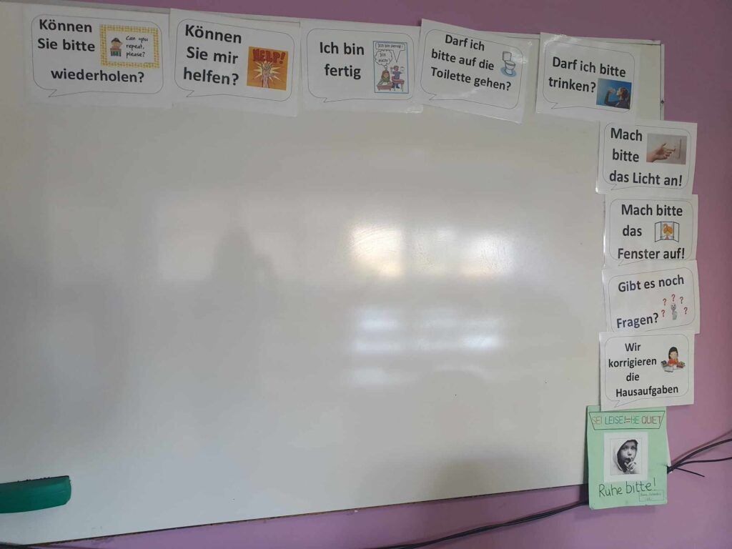 German Whiteboard picture