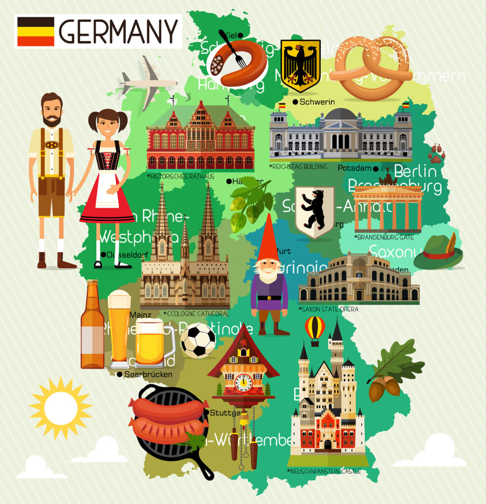 German map image
