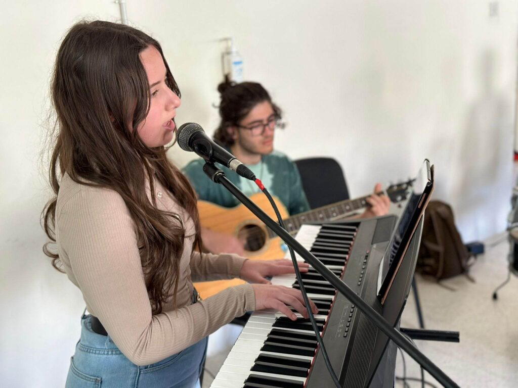 Picture of students playing an instrument